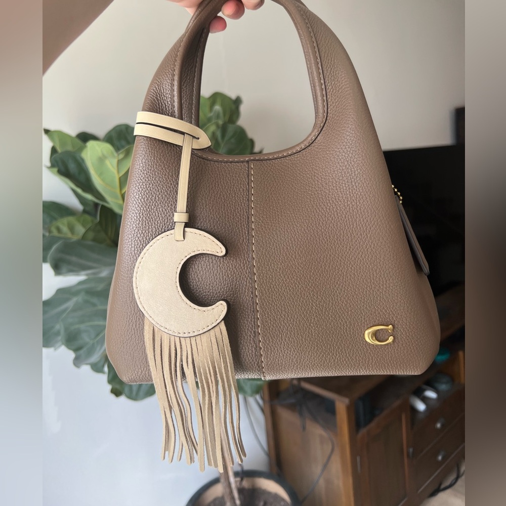 Coach Remade Fringed Moon Bag Charm
